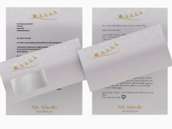 Weihnachtspapier Geschenke Rot Briefpapier mit Motiv